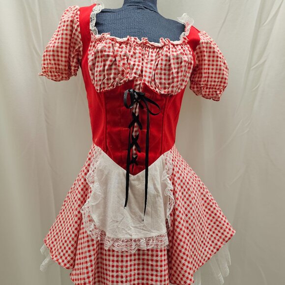 Red Ridinghood/Picnic Mini Dress - Picture 1 of 2